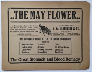 Item #345 The May Flower. It Does Not Cure Pain for the Present Only, but Has Positively Cured It...