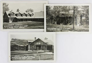 Item #3465 [Three Photographic Postcards Featuring Buildings at the Washington-Carver 4-H Camp,...