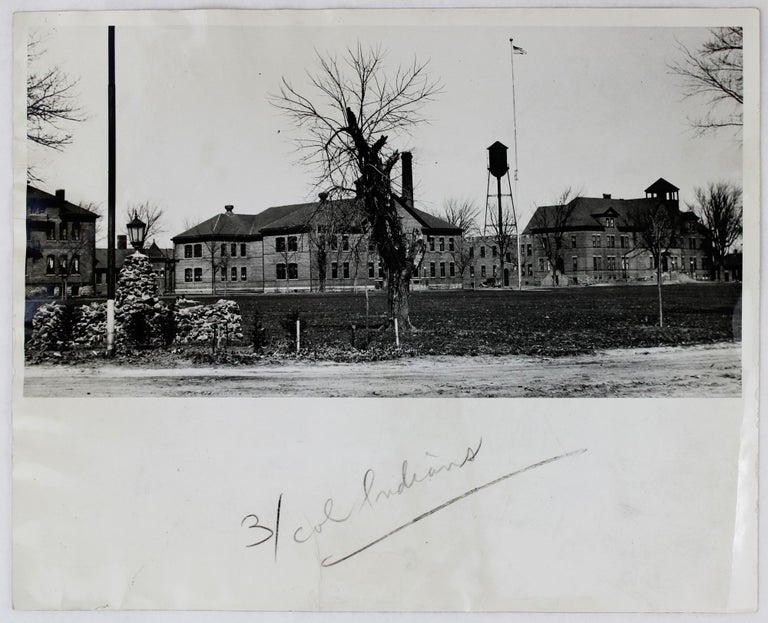 Item #3484 [Press Photograph Picturing the Abandoned Campus of the Tomah Indian Industrial School]. Native American Education.