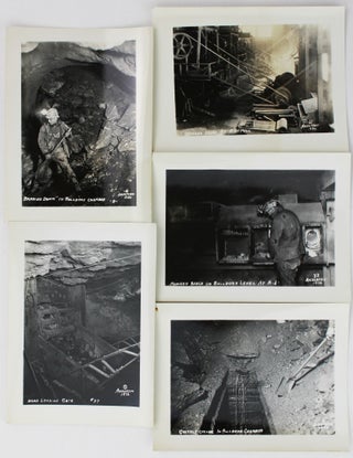 Item #3570 [Group of Five Photographs from Inside a Mine Near Juneau, Alaska]. Alaska, Mining