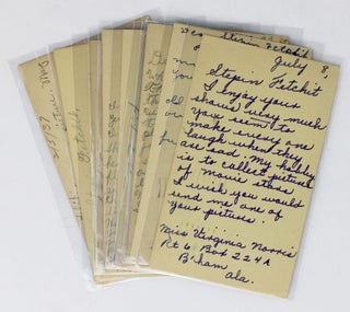 Item #3614 [Collection of Manuscript Letters on Postcards Sent to Famed African American Actor...