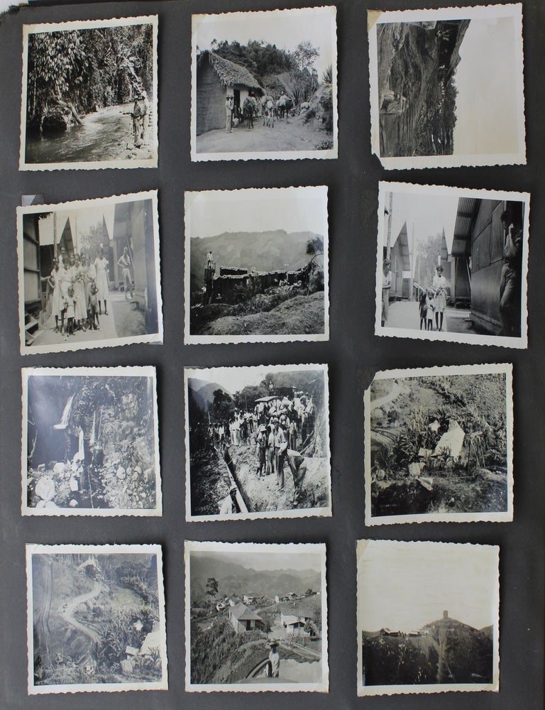 Large Vernacular Photograph Album Documenting the Construction of a ...