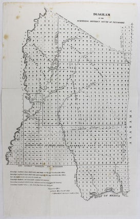 Item #3668 Diagram of the Surveying District South of Tennessee. Mississippi Territory, C. A....