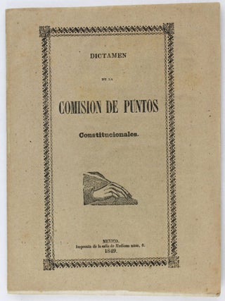 Item #3674 Dictamen de la Comision de Puntos Constitucionales del Senado; Sobre la Ley...
