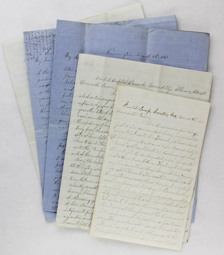 Item #3691 [Group of Five Detailed Letters Written During the First Two Years of the Civil War, Describing the Lawlessness and Violence in Missouri]. Jotham Tilden Moulton.
