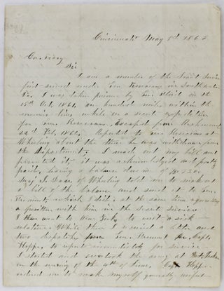 Item #3692 [Autograph Letter, Signed, from Louis P. Stone Describing His Exploits As a Member of...