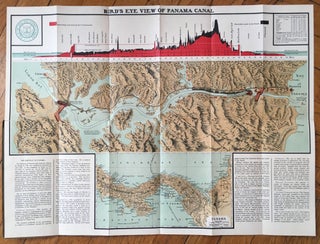 Bird's Eye View of the Panama Canal & Map of Panama [cover title]