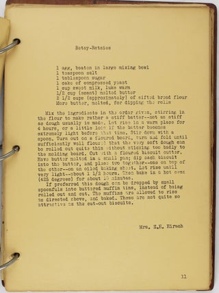 Irvington Parent Teacher Association Collection of "Home Recipes." Compiled by Irma T. Bond