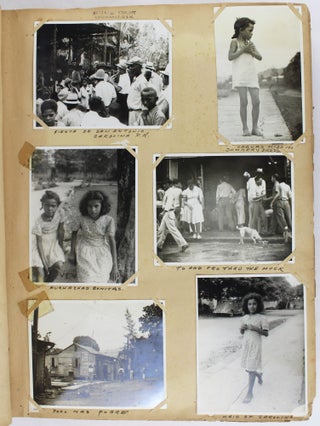 Item #3753 [Scrapbook and Annotated Vernacular Photograph Album Documenting the Experiences of...
