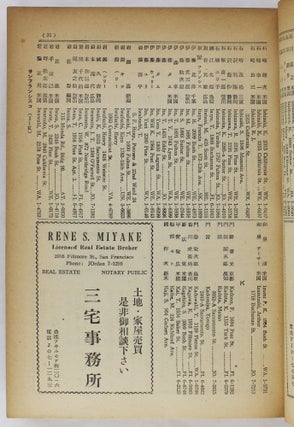 Nichi-Bei Jiji Jushoroku [Japanese American Directory]. 1952
