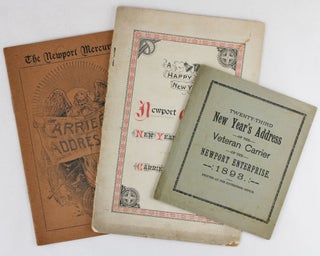 Item #3804 [Collection of Three Pamphlet-Style Carrier's Addresses from Newport]. Carrier's...
