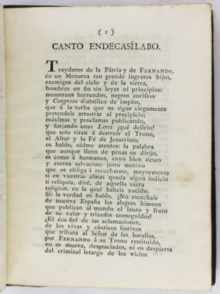 Invectiva Fraternal Cristiana a Nuestros Desgraciados Hermanos los Rebeldes de Esta Nueva España...