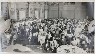 Item #3892 [Pair of Small Panoramic Photographs Featuring Attendees of Midcentury Japanese...