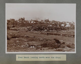 [Annotated Photograph Album Documenting the Aftermath of the Great Galveston Hurricane]