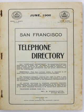 San Francisco Telephone Directory