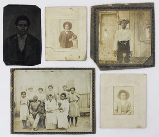 Item #4009 [Group of Five Early Photographs of African Americans in Texas]. Texas, African...