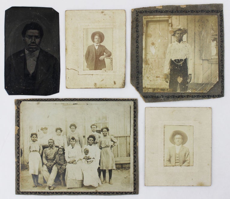 Item #4009 [Group of Five Early Photographs of African Americans in Texas]. Texas, African American Photographica.