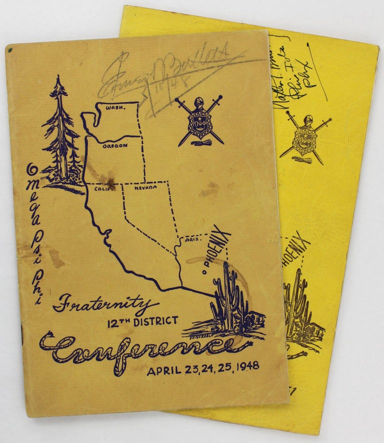 Item #4019 [Pair of Programs for the Omega Psi Phi Fraternity's 12th District Conference]. African Americana, Arizona, Omega Psi Phi.