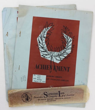 Item #4029 [Two Issues of Achievement, the Official Periodical of the...