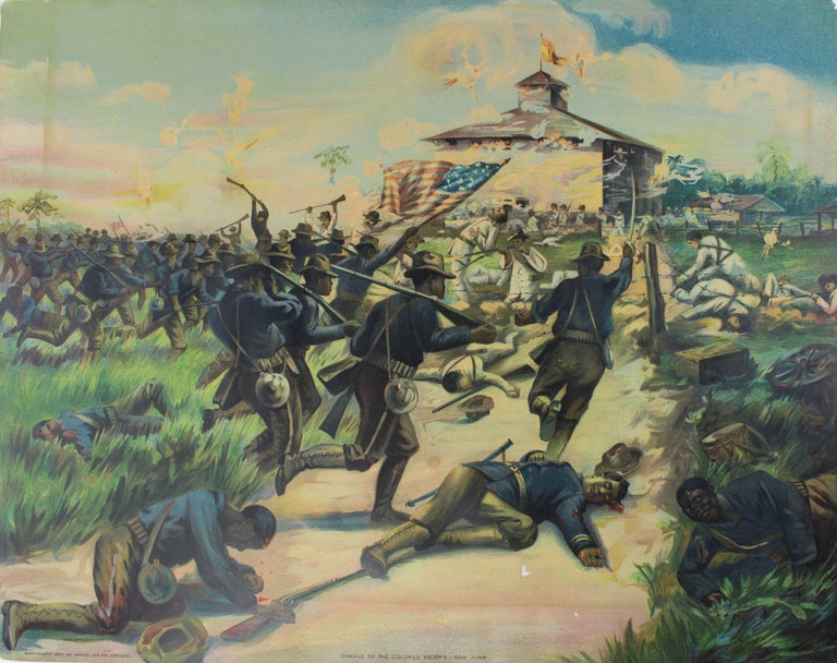 Item #4051 Charge of the Colored Troops - San Juan [caption title]. African Americana, Spanish-American War.