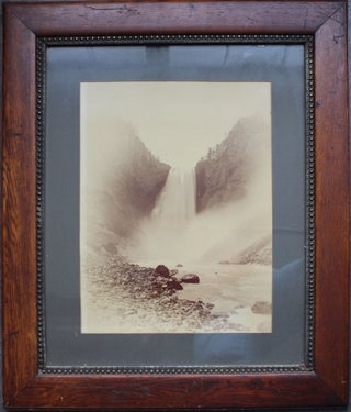Item #4120 [Mammoth Photograph of the Great Falls of the Yellowstone]. Yellowstone, William H....