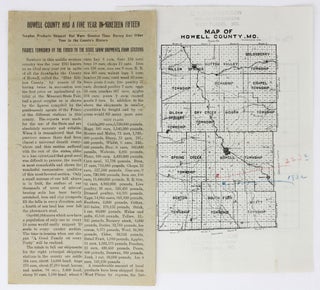 Item #4231 [Pair of Printed Items Promoting the Agricultural Benefits of Howell County,...