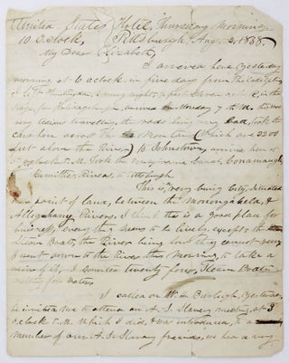 Item #4237 [Autograph Letter, Signed, by Abolitionist Elias Richards, to His Abolitionist Wife...