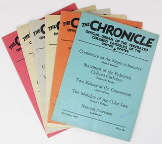 Item #4245 The Chronicle: Official Organ of the Federated Colored Catholics of the United States....