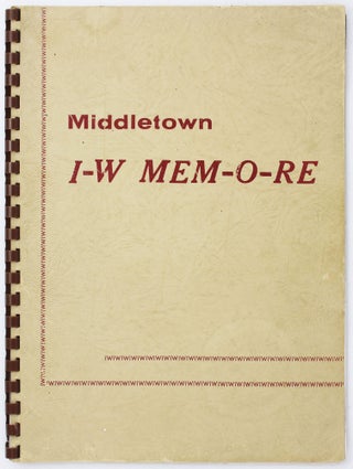 Item #4258 I-W MEM-O-RE at Middletown Conn. Conscientious Objectors, Connecticut