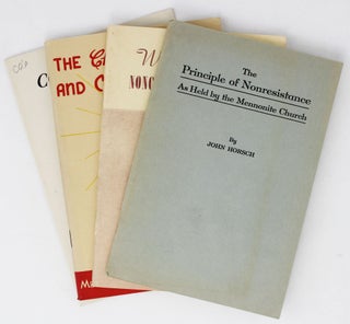 Item #4269 [Group of Four Pamphlets Detailing the Pacifist Positions of the Mennonite Church]....
