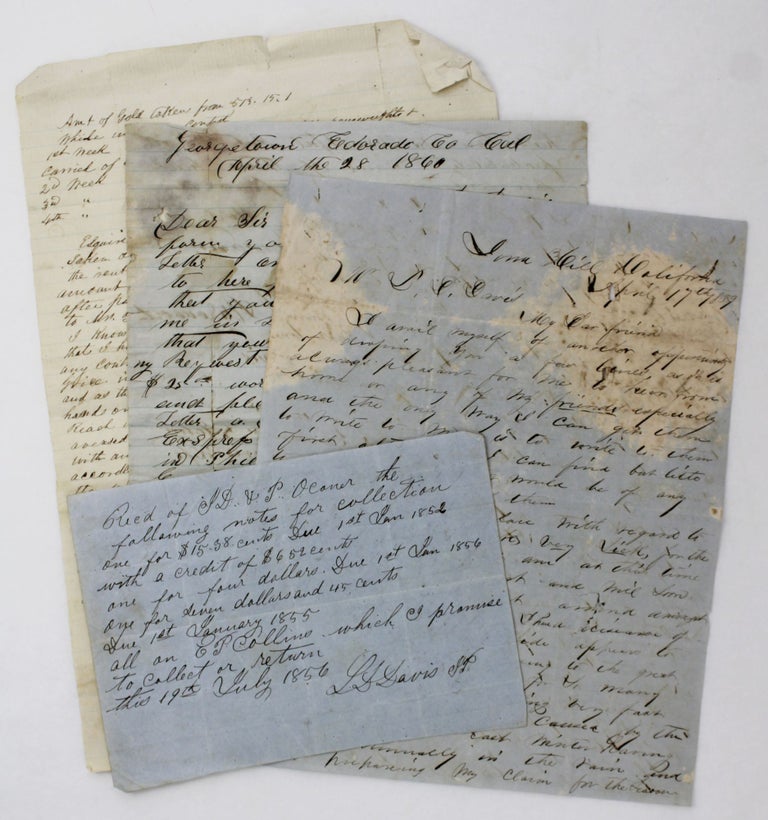 Item #4301 [Small Collection of Manuscript Letters from the California Gold Fields, Involving the Business of L.D. Davis]. California Gold Rush.