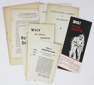 Item #4307 [Group of Nine World War II-Era Pamphlets Explaining and Defending the Pacifist,...