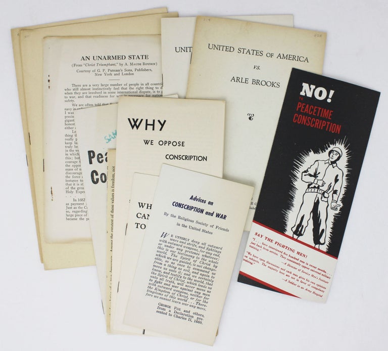 Item #4307 [Substantial Group of Publications from the American Friends Service Committee on Its Civilian Public Service Operations and Anti-Conscription Efforts During and After World War II]. Quakers, Conscientious Objectors.