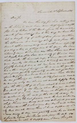 Item #4343 [Autograph Letter, Signed, from John J. Maxwell, Agent, to Georgia Plantation Owner...