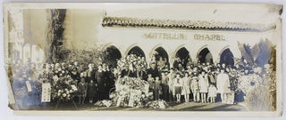 Item #4400 [Small-Format Panoramic Photograph Picturing a Funeral Scene for a Japanese American...