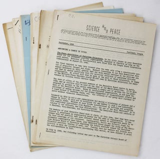Item #4443 [Small Group of Typescript Material Produced by the Peace Association of Christian...