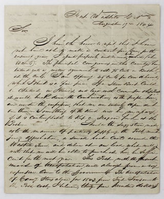 Item #4510 [Manuscript Letter Written from Lieutenant Daniel G. Rogers While Stationed in...