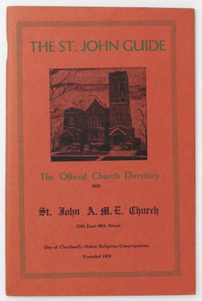 Item #4515 The St. John Guide. The Official Church Directory St. John A.M.E. Church. African...