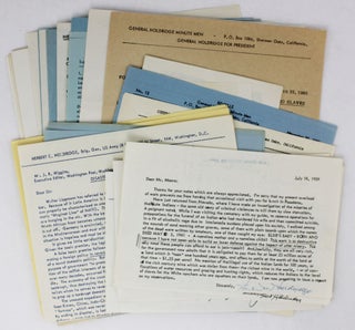 Item #4562 [Archive of Ephemera and Correspondence Relating to Herbert C. Holdridge, Including a...