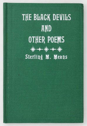 Item #4610 The Black Devils and Other Poems. African Americana, Sterling M. Means