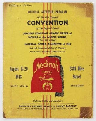 Item #4638 Official Souvenir Program of the 47th National Convention of the Imperial Council...