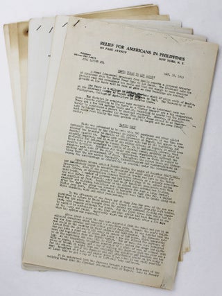 Item #4668 Relief for American War Prisoners in the Philippines [caption title]. World War II,...