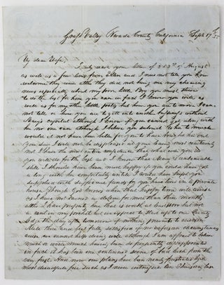 Item #4791 [Autograph Letter, Signed, from a Gold Seeker to His Wife, Detailing His Mixed Luck in...