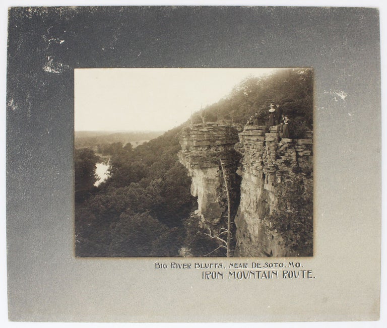 Item #4812 [Collection of Nine Original Large Format Photographs Advertising Railway Travel Through Arkansas and Missouri]. Railroads.