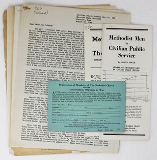 Item #4937 [Small Group of Typescript Articles by Methodist Pacifists and Conscientious...