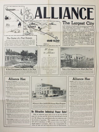 Item #5056 Alliance The Largest City on the Main Line of the Burlington Railroad... [caption...