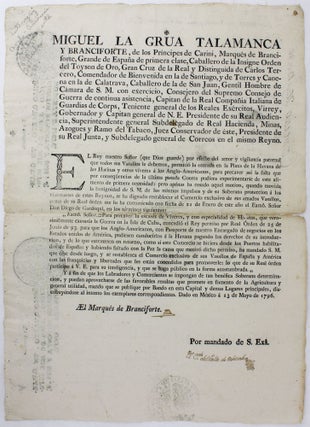 Item #5074 Miguel la Grua Talamanca y Branciforte... El Rey Nuestro Señor (Que Dios Guarde) por...