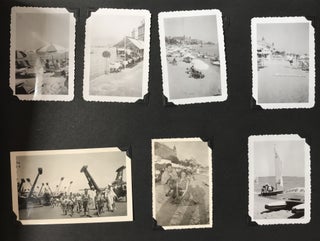 [Photograph Album Containing over 180 Images of an American Aircraft Carrier Cruise in the Mediterranean During the 1950s]