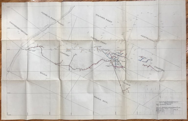 Item #589 [Tunnel and Surface Map of Mineral Point Mine, near Osburn, Idaho]. Coeur D'Alene Mines Corporation.