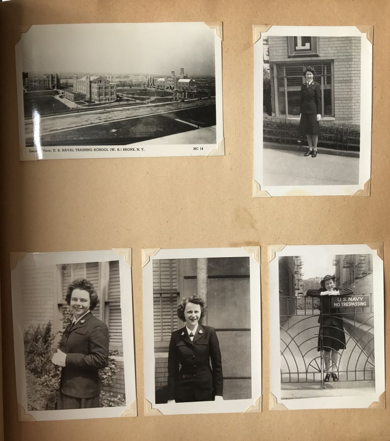 Item #630 [Scrapbook of Annelle Hutton Documenting Her Time in the WAVES Naval Hospital Corps During World War II]. World War II, Women.